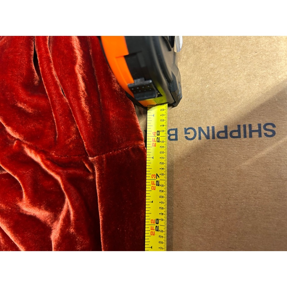Johnny Was JWLosAngeles Velvet Joggers Orange Silk Blend‎ Embroidered Medium - Picture 6 of 6